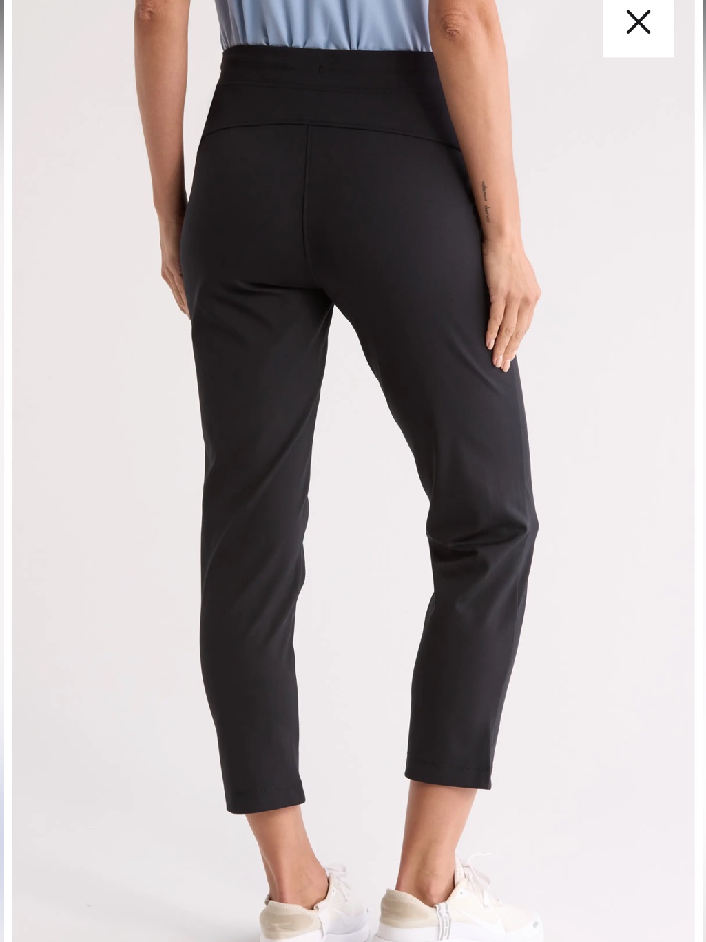 Yogalicious Black Ankle Crop Pants